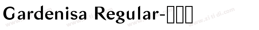 Gardenisa Regular字体转换